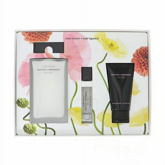 Pure Musc For Her  edp  gift set of  3 pcs by Narciso Rodriguez