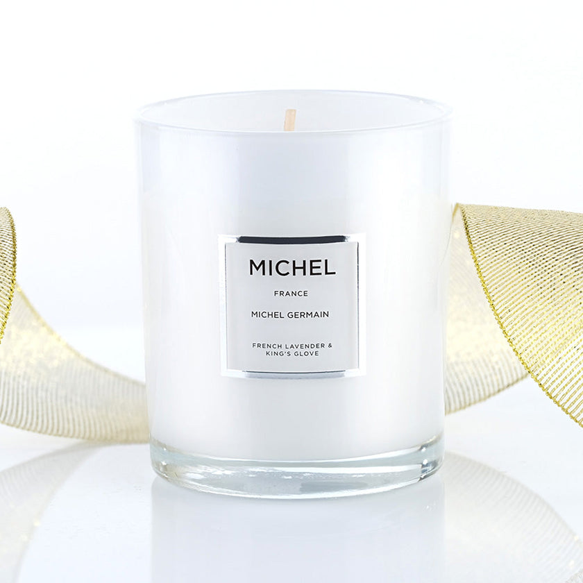 Michel Parfum Candle - french lavender & kings gloves by Michel Germain