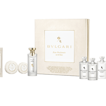 Bvlgari Eau parfumee au the Blanc 9pc Guest Set - Parfum Gallerie