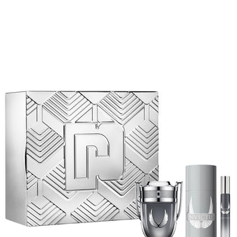 Set de regalo de 3 piezas Invictus Platinum de Paco Rabanne