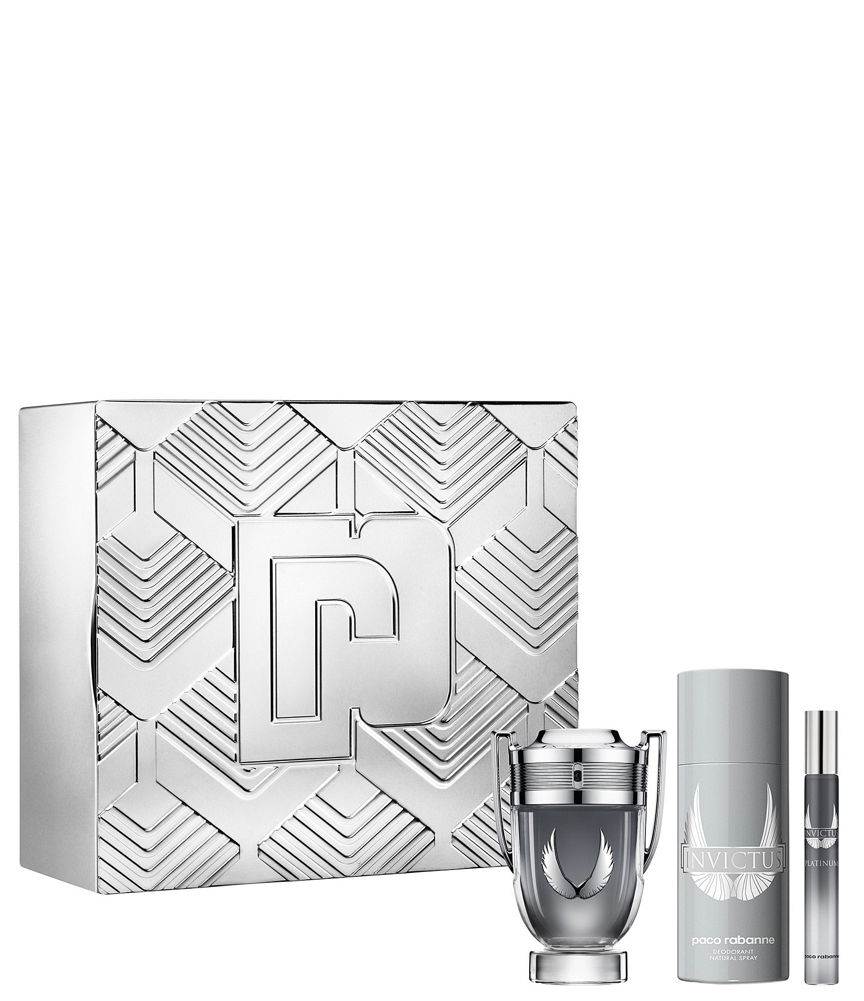 Paco Rabanne Invictus Platinum 3 Piece Gift Set