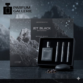 Michael Malul  Jet Black Intense EDP Gift Set of 4 piece