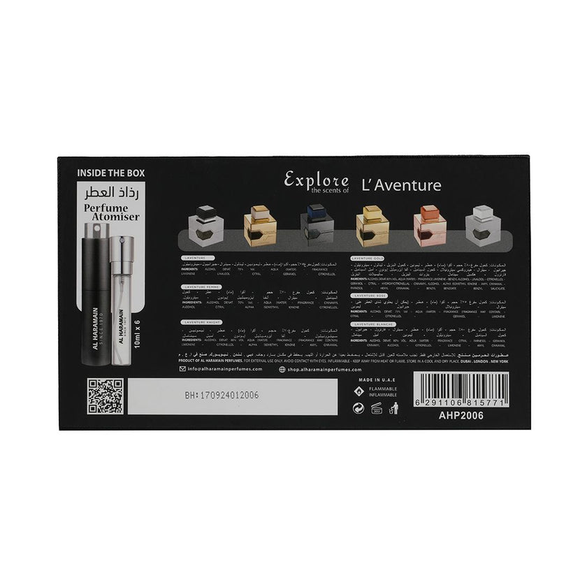 Haramain  L'Aventure Series 6 pcs  unisex  Discovery  collection  by AL Haramain