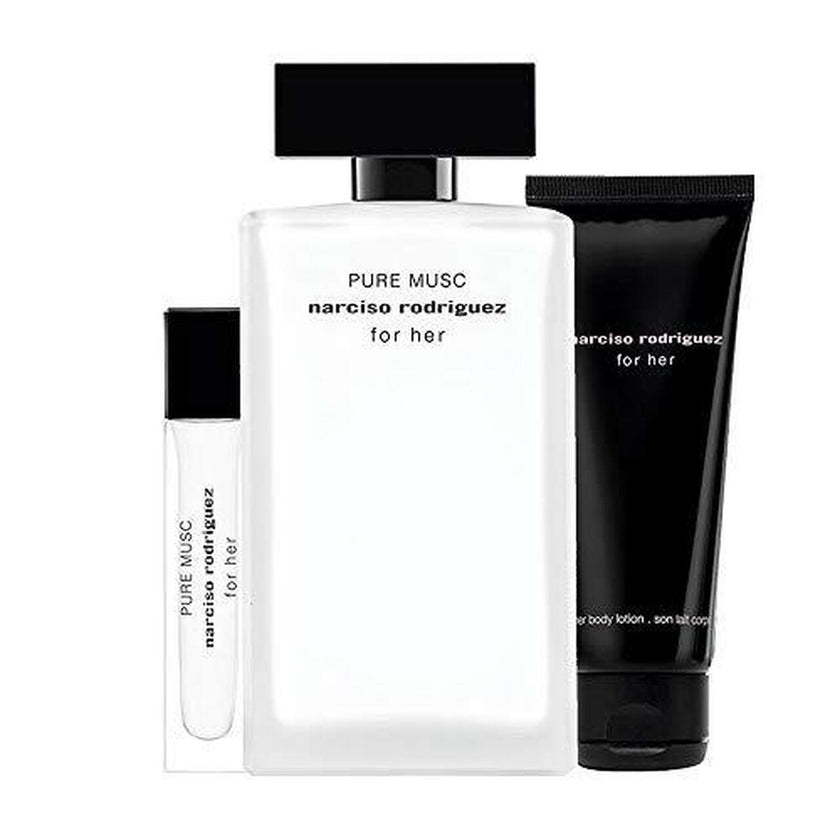 Pure Musc For Her  edp  gift set of  3 pcs by Narciso Rodriguez