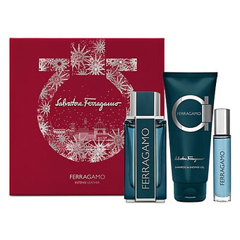 Salvatore Ferragamo Coffret cadeau 3 pièces en cuir intense