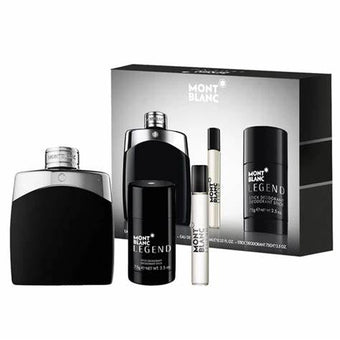 Set de regalo de 3 piezas Mont Blanc Legend para hombre