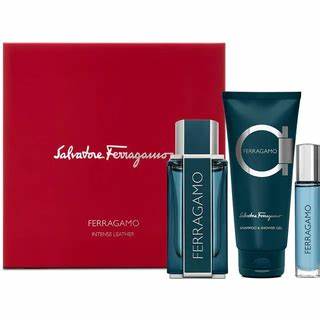 Set de regalo de 3 piezas de cuero intenso Salvatore Ferragamo