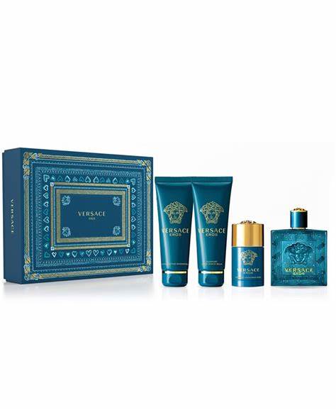 Versace eros edt gift set of 4 pcs.  by Versace by Versace