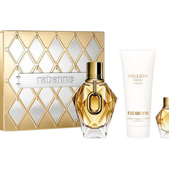 Million Gold For Her gift set of  3 pcs by  Rabanne