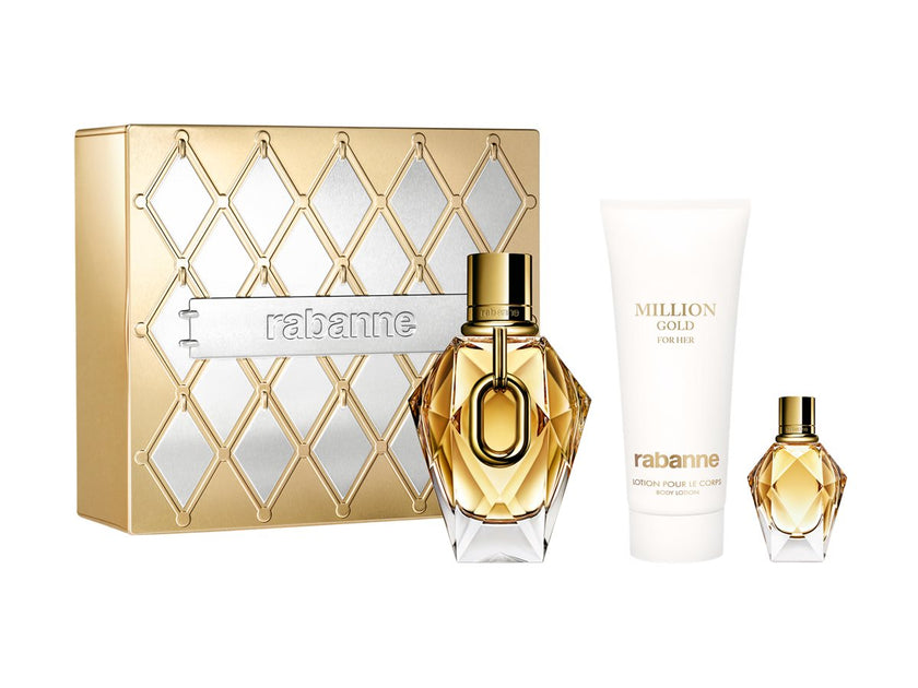 Million Gold For Her gift set of  3 pcs by  Rabanne