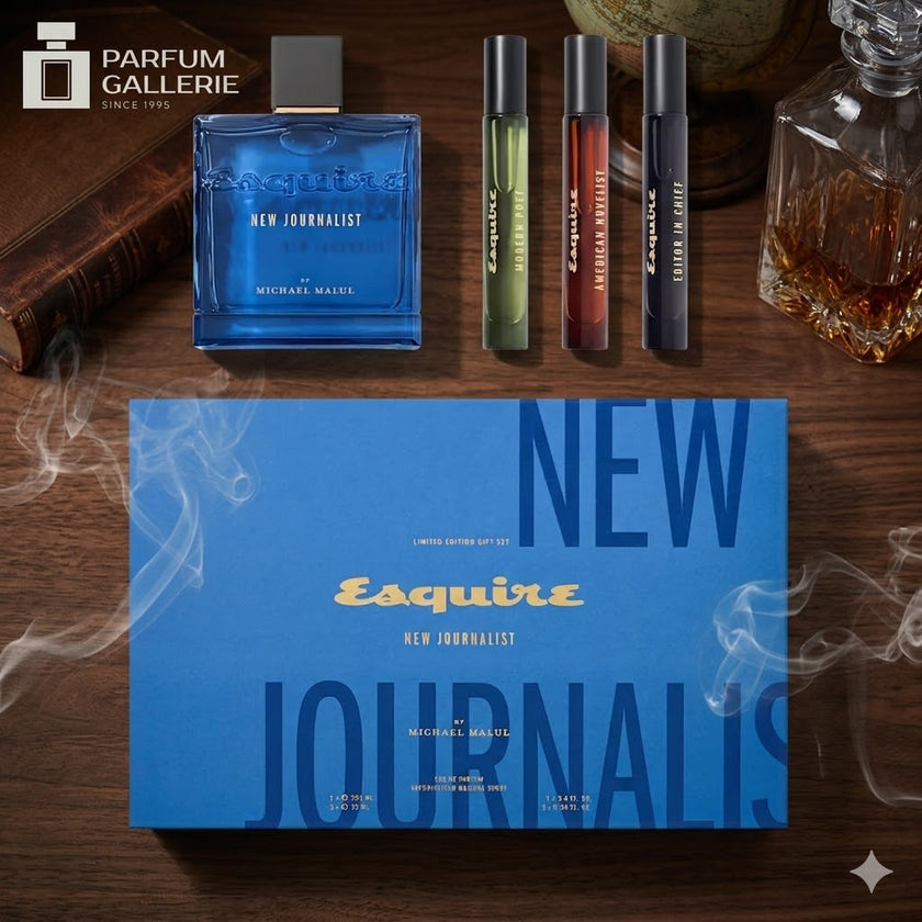 New Journalist edp 4 pcs gift set for men by Michael Malul London