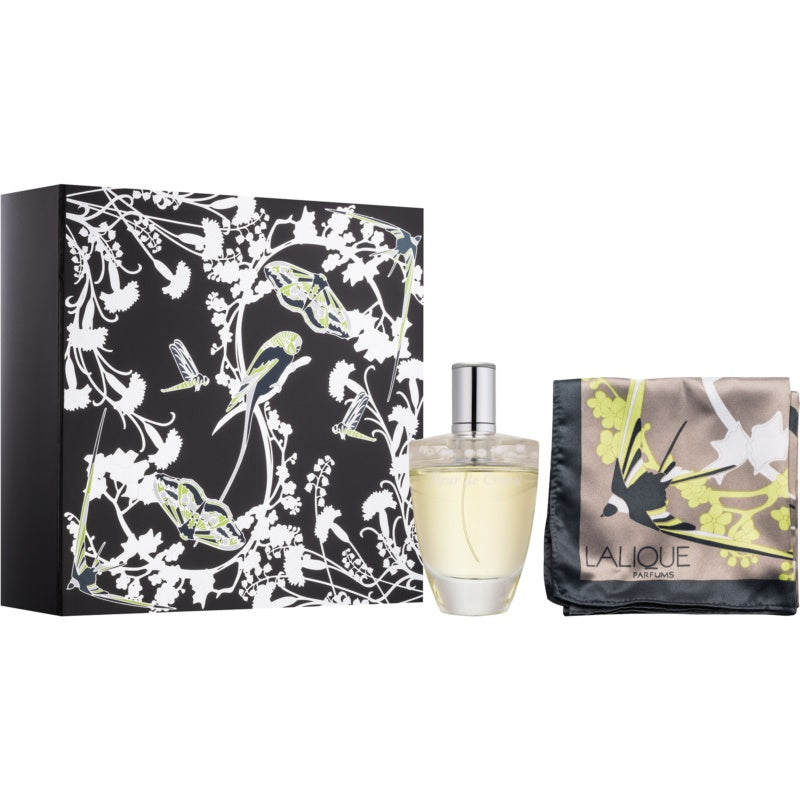 Lalique Fleur De Cristal 2-Piece Gift Set With Scarf