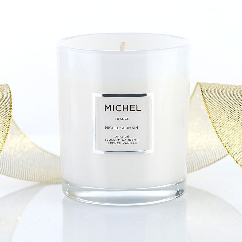 Michel Parfum Candle - orange blossom garden & french vanilla by Michel Germain