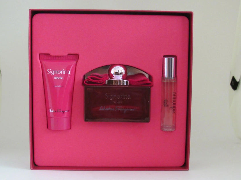 Signorina Ribelle  edp gift set of 3 pcs by  Salvatore Ferragamo
