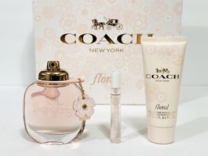 Coach Floral Eau De Parfum 3 Piece Gift Set By Coach New York