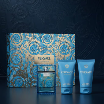 Versace Man Eau Fraiche edt 3 pcs gift set  for men by Versace