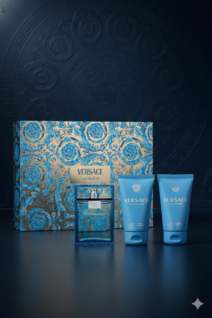 Versace Man Eau Fraiche edt 3 pcs gift set  for men by Versace