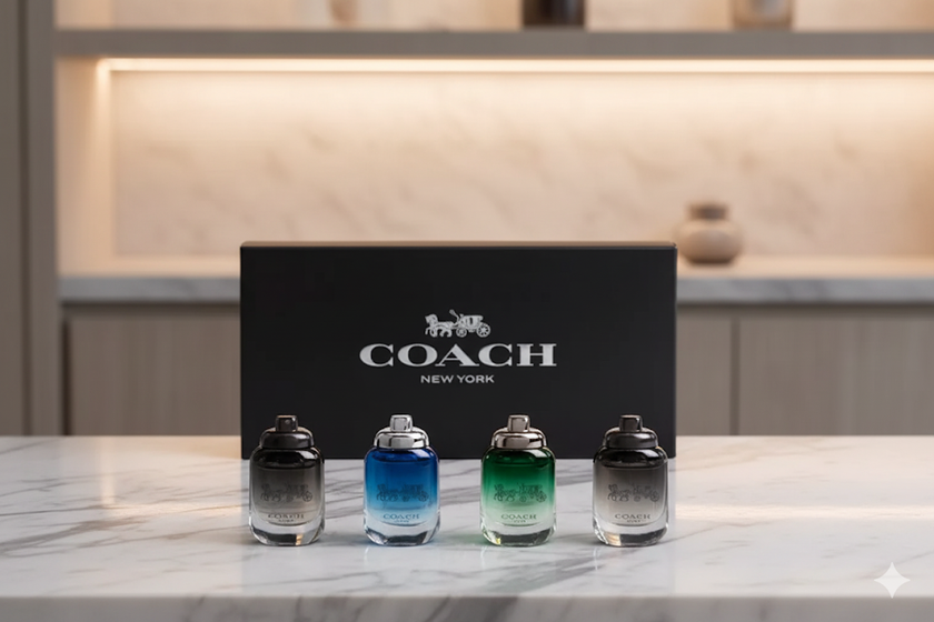 Coach Men's Eau De Toilette 4 Piece Minispray Gift Set by Coach