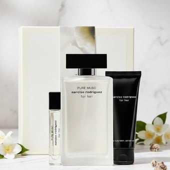 Pure Musc For Her edp 3 pcs gift set by  Narciso Rodriguez