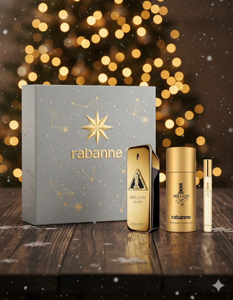 1 Million Elixir Parfum intense 3 pcs gift set  for men by Paco Rabanne