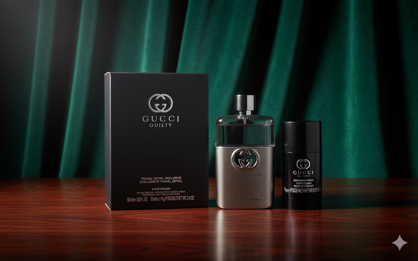 Guilty Pour Homme travel retail exclusive edt gift set of 2 pcs by  Gucci