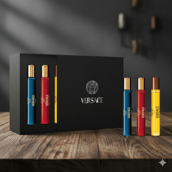 Versace 3 pcs travel size gift set for man by Versace