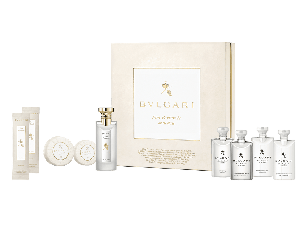Bvlgari Eau parfumee au the Blanc 9pc Guest Set - Parfum Gallerie