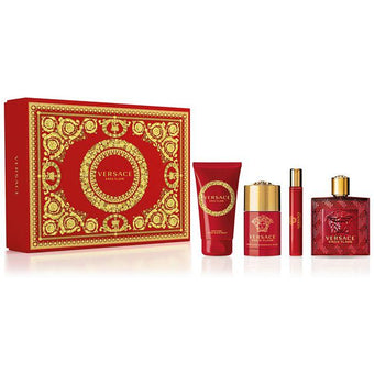 Versace Eros Flame Gift Set of 4 pcs - Parfum Gallerie